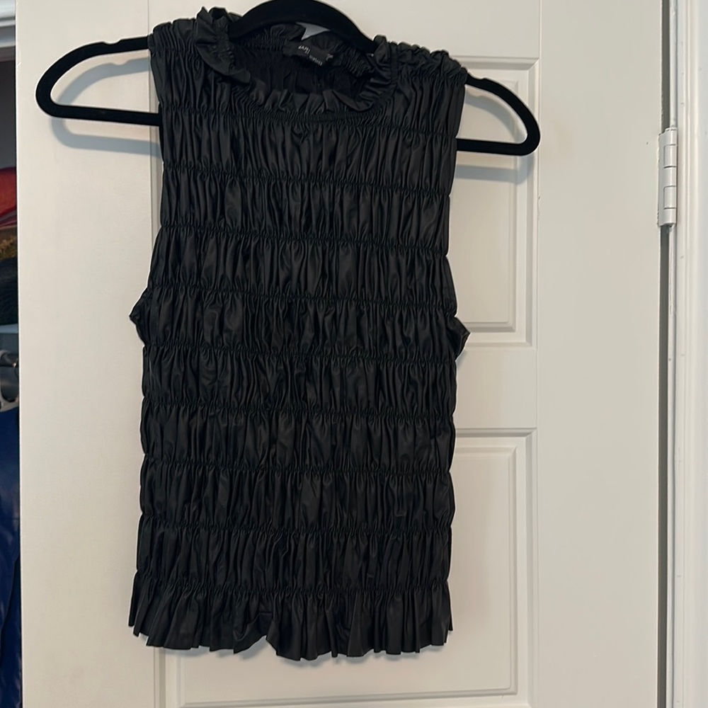 Marc New York Black PU Tank Top